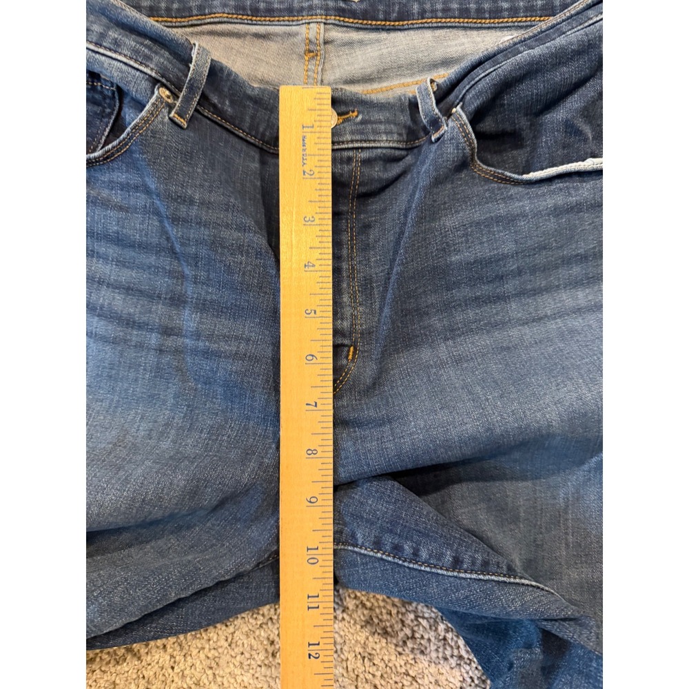 Levi Strauss Jeans Womens 18W* Blue Classic Straight Stretch Dark Wash Denim * - Picture 7 of 11